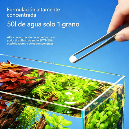 🐟【300 tabletas】💧 Tabletas efervescentes para limpiar el agua de acuarios y estanques, tabletas oxigenantes para acuarios 🔥