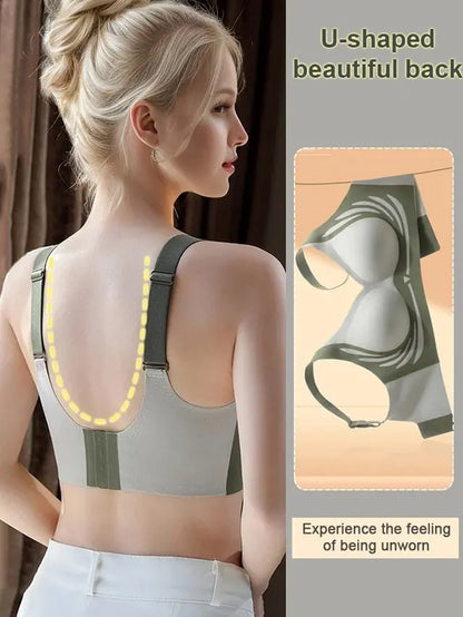 【50%OFF】😍【Paquete de 4】Sujetador de una pieza sin aros para mujer❤️【40-85 kg】