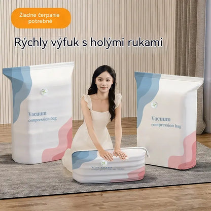 🧳 5 položiek len za 25 € 💨 Veľké stlačiteľné vákuové úložné vrecká: Nie je potrebné žiadne vzduchové čerpadlo, nepriepustné, ideálne na úsporu miesta v kufri a doma ✈️