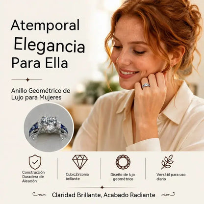 🔥【compre uno y llévese otro gratis】✨ Elegante anillo de cóctel con circonita cúbica: un diseño deslumbrante para iluminar momentos especiales.