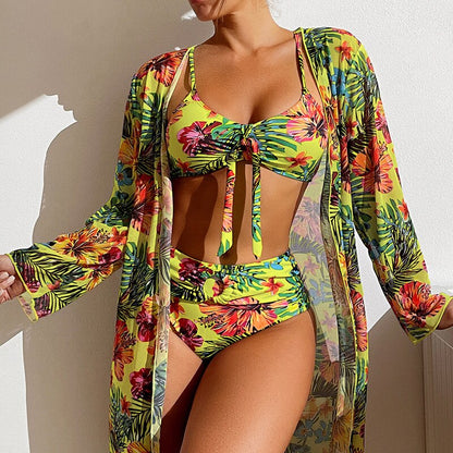 🔥Top hit【Zľava 50%】 ☀️👙【S-2XL】2026 Nová trojdielna letná plavková súprava