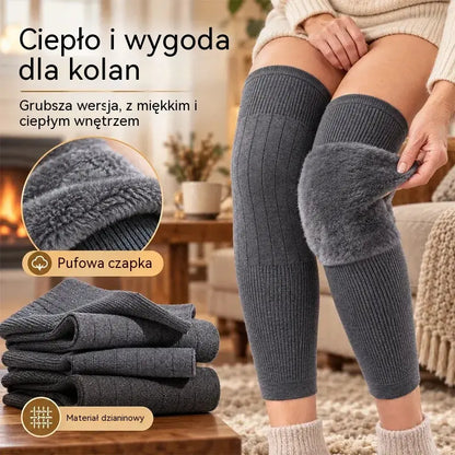 🦵 Ciepłe zimne nakolanniki, długi model z miękką podszewką, rozszerzona ochrona kolan i nóg!
