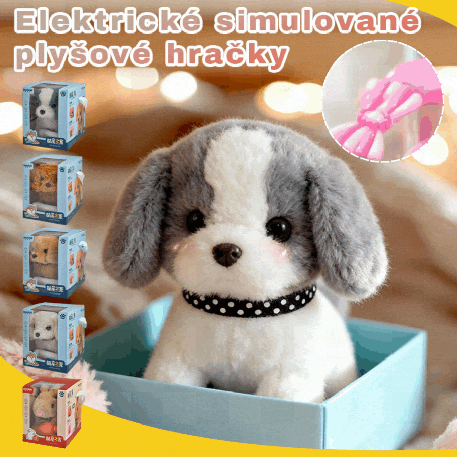 【✨50%】🐶Sleva - 🔥Plyšová hračka robotický pes Můj malý pes