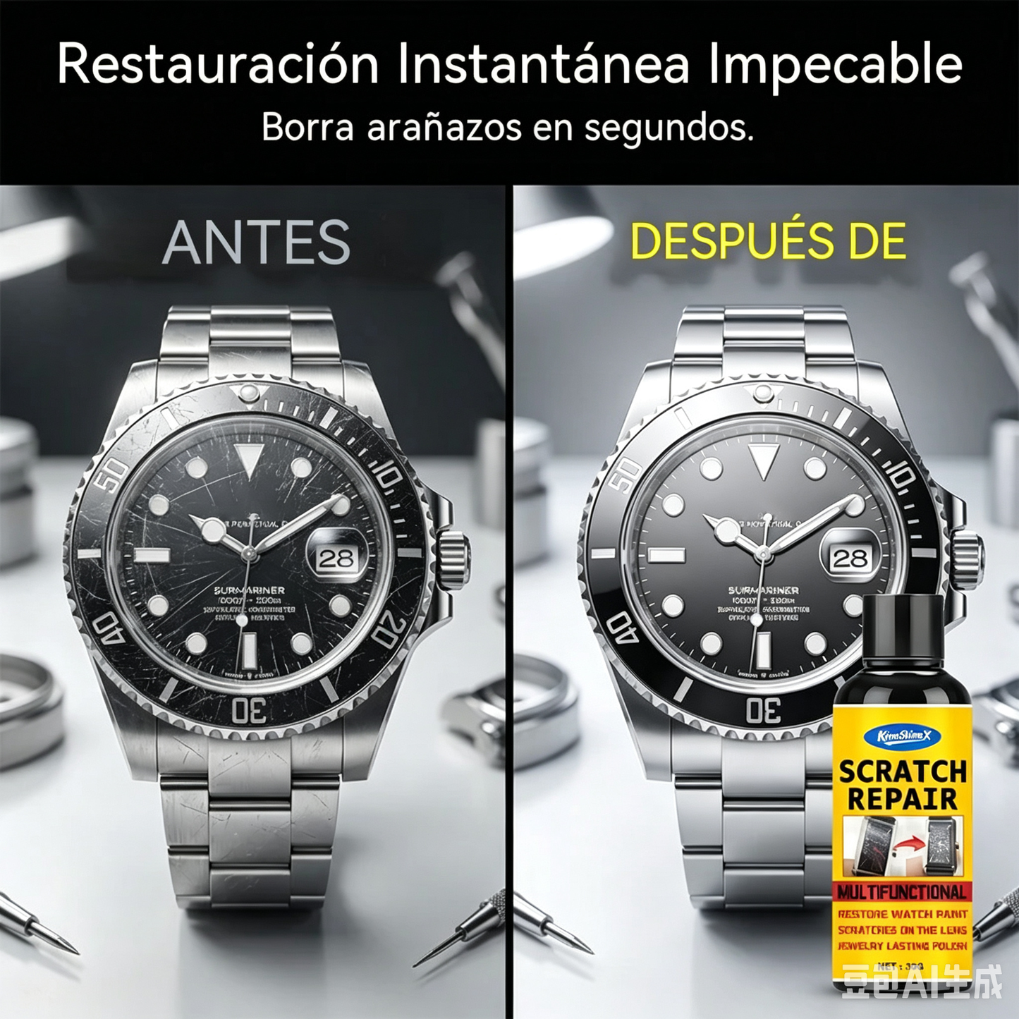 【200 ml + esponja】Compra uno y llévate otro gratis 29 euros✨🛡️Compuesto pulidor multifuncional para la reparación de arañazos