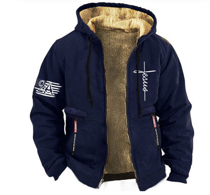 🔥🧥🔥【Pago contra reembolso】【S-5XL】 Chaqueta casual de terciopelo grueso de otoño e invierno para hombre