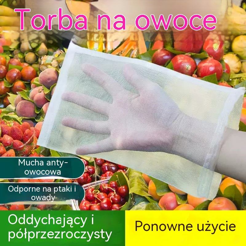 🍓🌳【50 sztuk】Siatka na owady i muszki owocowe, siatka ochronna drzew ozdobnych przed ptakami, worki siatkowe ogrodowe do ochrony kwiatów, roślin, owoców i warzyw🥬🌸🐦