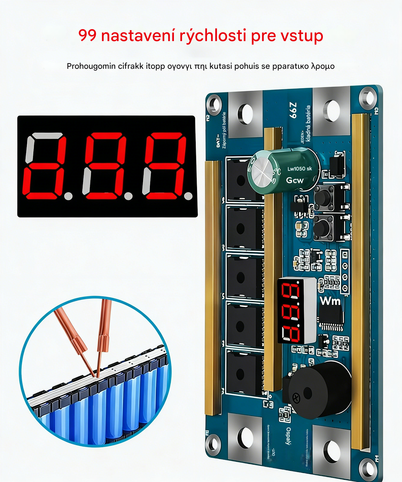 🔥🔋 Prenosný ovládací panel bodového zvárania Z99 | Vstavané zváracie pero