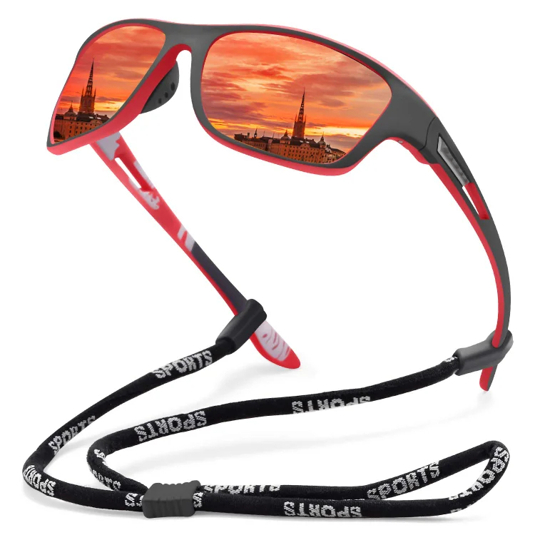 🚵‍♂️😎 【50% zľava 🔥】🕶⚡ Pánske športové slnečné okuliare, polarizačné, so zrkadlovými sklami, moderné a prachotesné, ideálne na outdoorovú cyklistiku