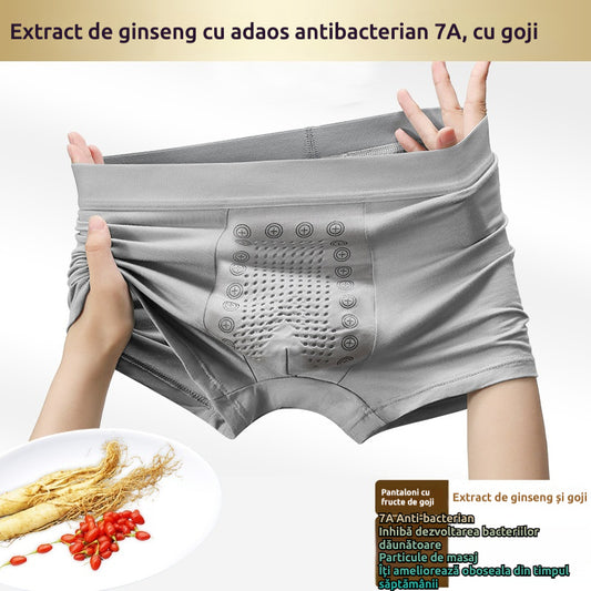🩲✨【Set 3 bucăți】Boxeri bărbați cu efect magnetic în zona intimă｜Respirabili și antibacterieni｜Croială fără cusături laterale