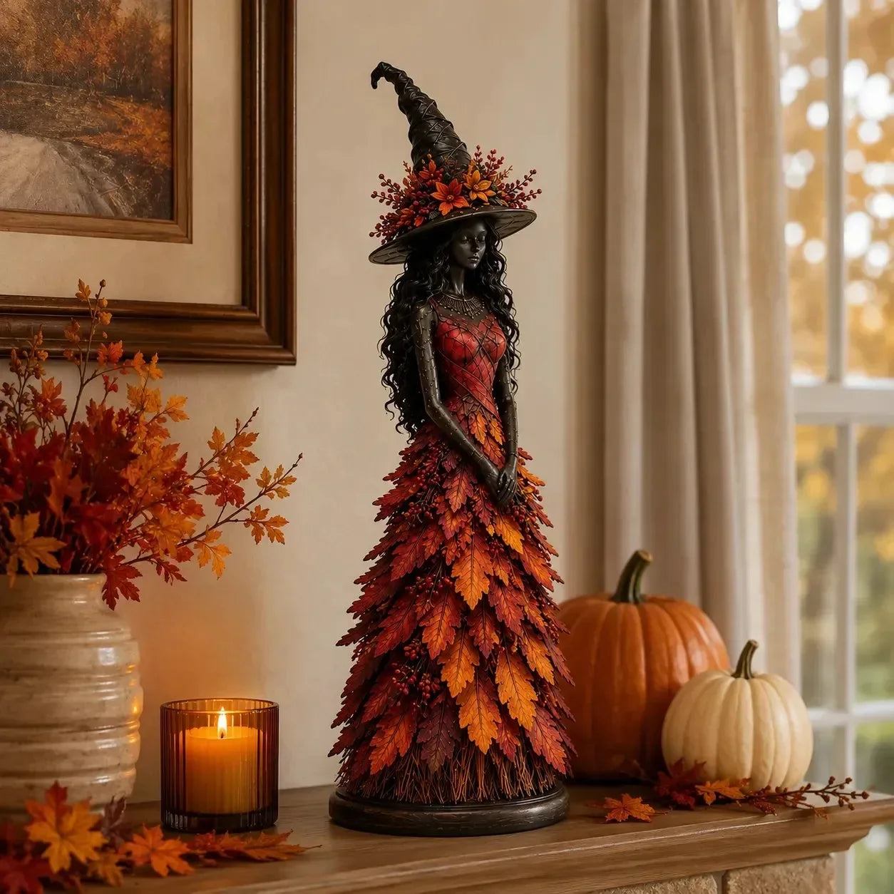 🧙‍♀️🔥Hit Sprzedaży 【Rabat 50%】 Zaczarowana figurka jesiennej wiedźmy