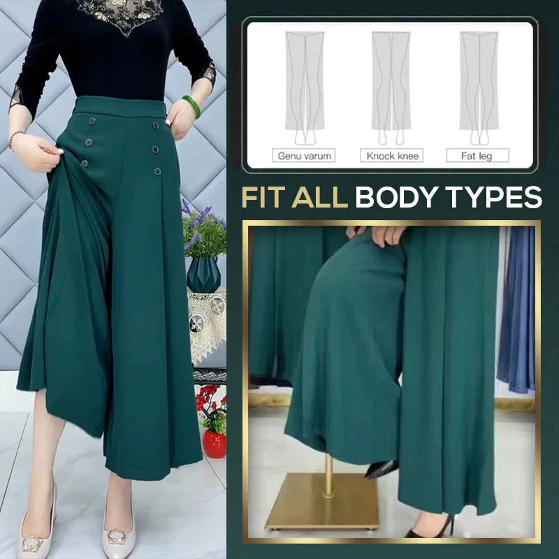 【M-5XL】Pantalones anchos plisados (Tiempo limitado 50% de descuento)