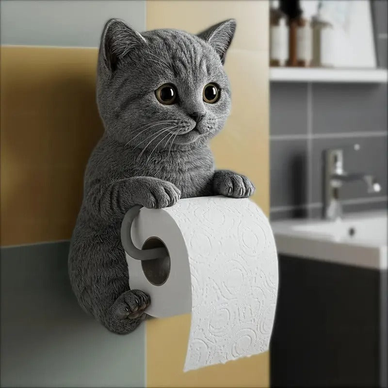 🐱Uroczy uchwyt na papier toaletowy z motywem kota