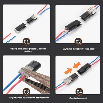 🔥Top hit 【Kup 20 sztuk i otrzymaj 20 gratis!】🏆 Złącza LED bez lutowania i bez taśmy
