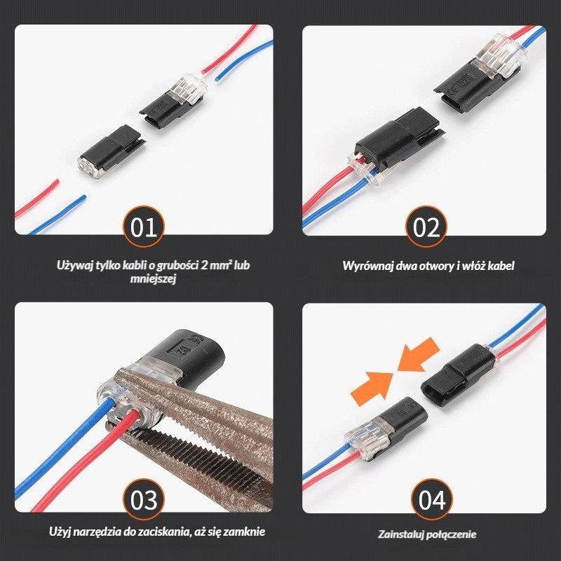 🔥Top hit 【Kup 20 sztuk i otrzymaj 20 gratis!】🏆 Złącza LED bez lutowania i bez taśmy