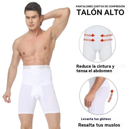 🔥【Oferta por tiempo limitado】Pantalones moldeadores transpirables de cintura alta y alta elasticidad para hombre