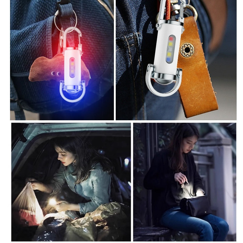 🔥Skvělý výprodej🔥【Kupte 1 a získejte 1 zdarma 】Super jasná voděodolná mini svítilna na klíče s výkonem 1200 lm