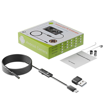 📱Zcela nový 7mm průmyslový endoskop s přímým připojením kamery typu C, kompatibilní s telefony Android (voděodolný endoskop)