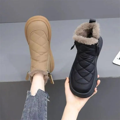 👢【35-41】Nowość na jesień i zimę, wodoodporne, antypoślizgowe, ciepłe i stylowe, miękkie krótkie botki.-4222488