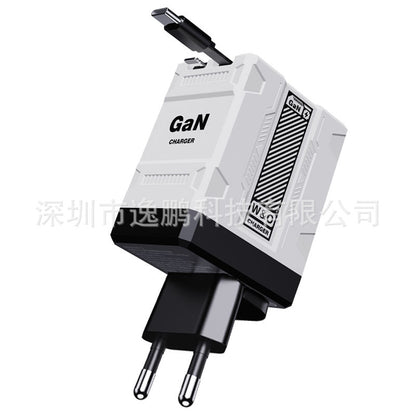 ⚡ Rýchlonabíjačka 2 v 1 s technológiou GaN a výkonom 120 W pre iPhone, mobilné telefóny a tablety 🔋