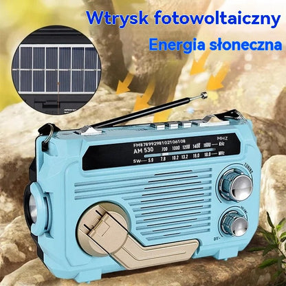 🔥50%Zniżki🔥🏕️Przenośna wielofunkcyjna latarka radiowa AM