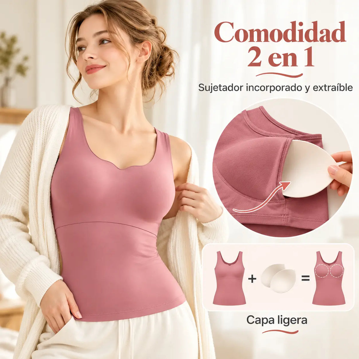 【Compra uno y llévate dos gratis!!】🔥Chaleco térmico sin costuras para otoño e invierno