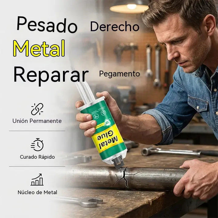 【Juego de 3 piezas】 28 € 🔥🛠️Pegamento reparador de metal AB de alta resistencia