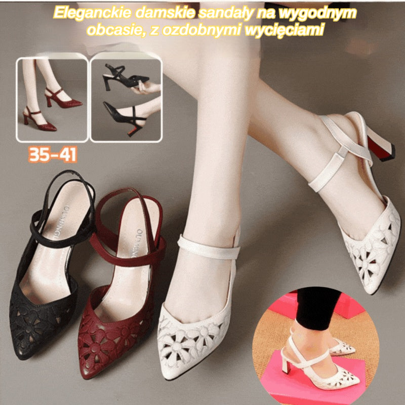 🥰【Najniższa cena w limitowanym czasie】🔥 Wygodne jednokolorowe damskie szpilki z ostrym noskiem 【Rozmiary 35-41】