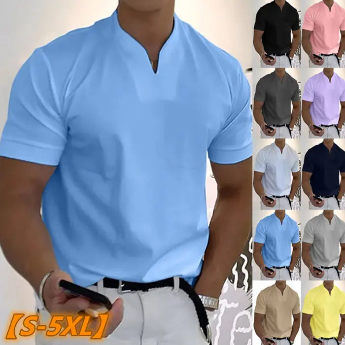 🔥【Descuento del 50%】👔【Talla S-5XL】Camisa de hombre de manga corta verano 2026, algodón, elástica, transpirable y no sofocante