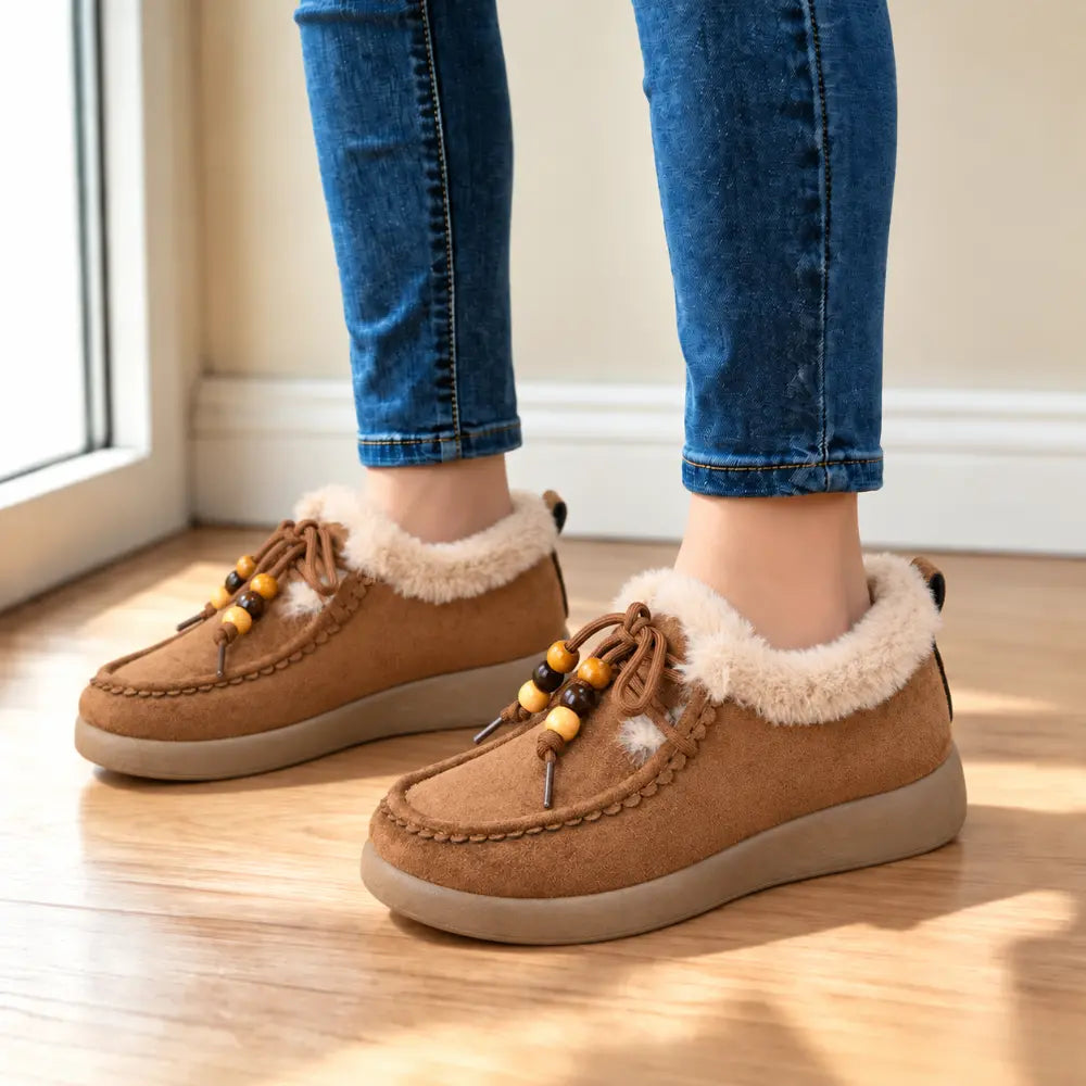 【36-41】Modne, zimowe, krótkie buty w nowym stylu dla kobiet z pluszowymi śniegowcami