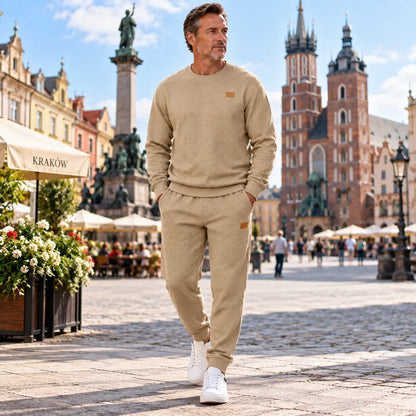 🔥【Jesienne nowości】Wygodny Męski Komplet Casual – Bluza z Długim Rękawem + Spodnie【Płatność przy odbiorze】