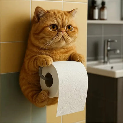 🐱Uroczy uchwyt na papier toaletowy z motywem kota