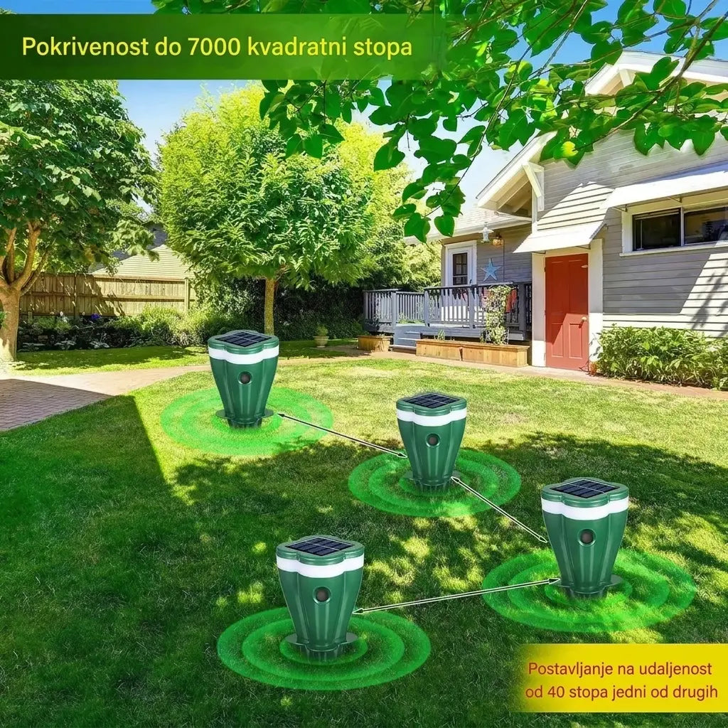 ☘️Proizvod na akciji - 50% popusta ☘️ Solarni i vodootporni repelent za životinje