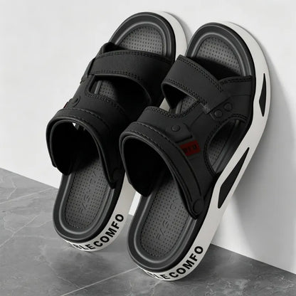 👍【50% de descuento】Nuevas sandalias antideslizantes de talla grande para hombre (modelo 2026) – Ideales para exteriores, la playa y uso en interiores.