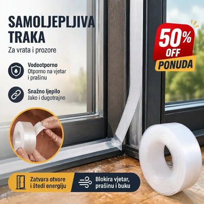 🚪【5M】 PVC brtvena traka za vrata – otporna na prašinu i propuh