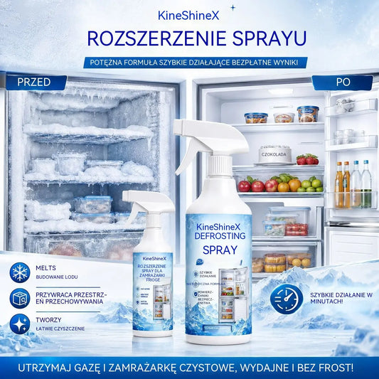 🔥【2 butelki za 119 zł】❄️ Nowy spray do odmrażania 2026 🧡 Szybko usuwa lód z zamrażarki