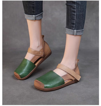 🔥【Kupite jedan, drugi dobijete gratis】💃【35-40】😇Ženske ljetne ravne sandale sa zatvorenim prstima, neklizajuće