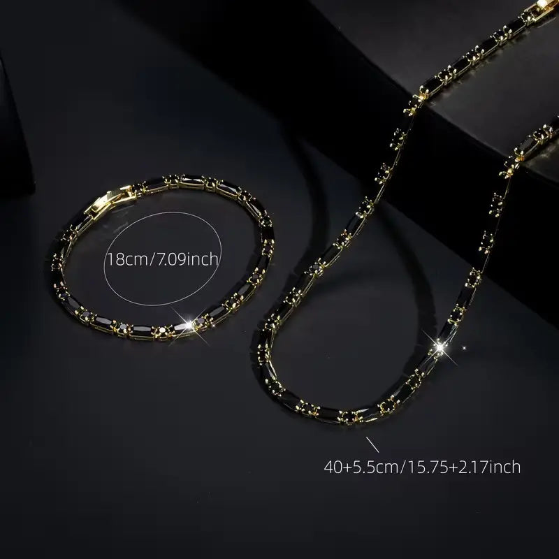 ⏳🔥 50% ZNIŻKI OGRANICZONY CZAS! ⏰ Zestaw błyszczącej biżuterii: odważny, elegancki i najwyższej jakości 💎✨
