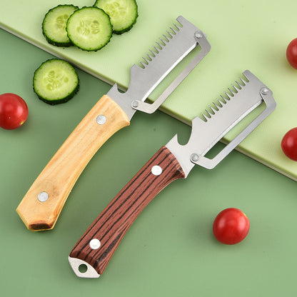 ✅Kup 1, otrzymaj 1 gratis! Dwa sztuki za 89 zł🧅🔪 Wielofunkcyjna obieraczka kuchenna 3w1: obiera, sieka warzywa, kroi mięso i otwiera butelki!🔥