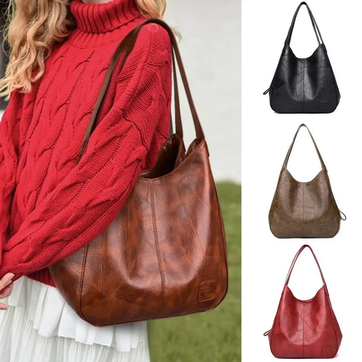 💖👜💖Nova mekana kožna torba za rame od prave kože, velikog kapaciteta, praktičnija