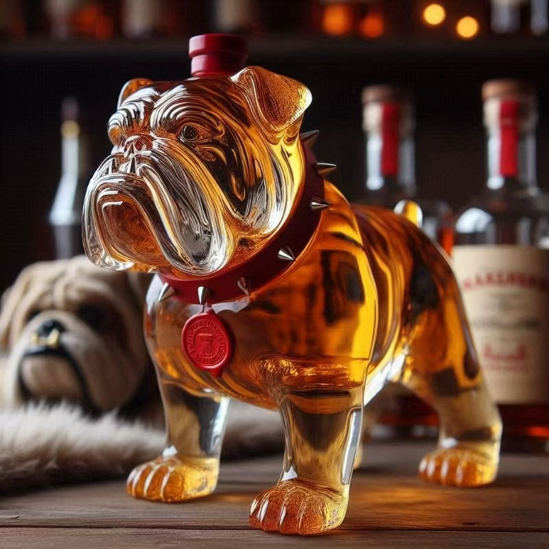 ✨😍[Reducere 50%] [3 modele] Sticle de whisky amuzante în formă de buldog francez