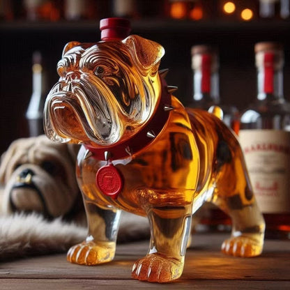 ✨😍[Reducere 50%] [3 modele] Sticle de whisky amuzante în formă de buldog francez