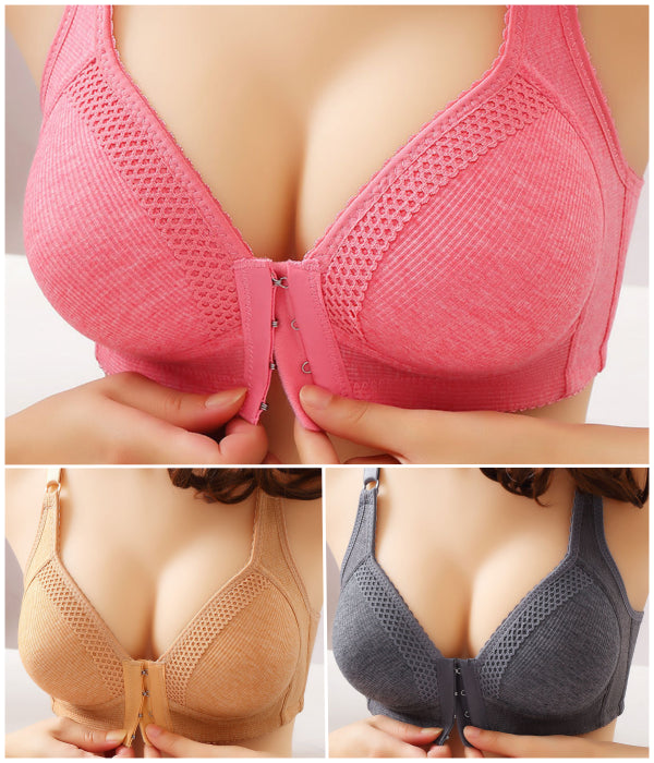💥【Pachet de 3】🔥❤️Sutien push-up de înaltă calitate, fără cusături, la modă și sexy, previne căderea