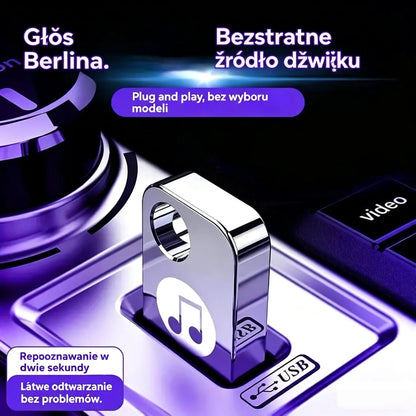 【Music U Disk】 Zawiera 8000 utworów, 600 MV, efekty dźwiękowe 6D