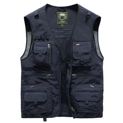 💥💥【Reducere limitată de 80%】【S-5XL】Vestă cu mai multe buzunare pentru îmbrăcăminte de lucru în aer liber de vară