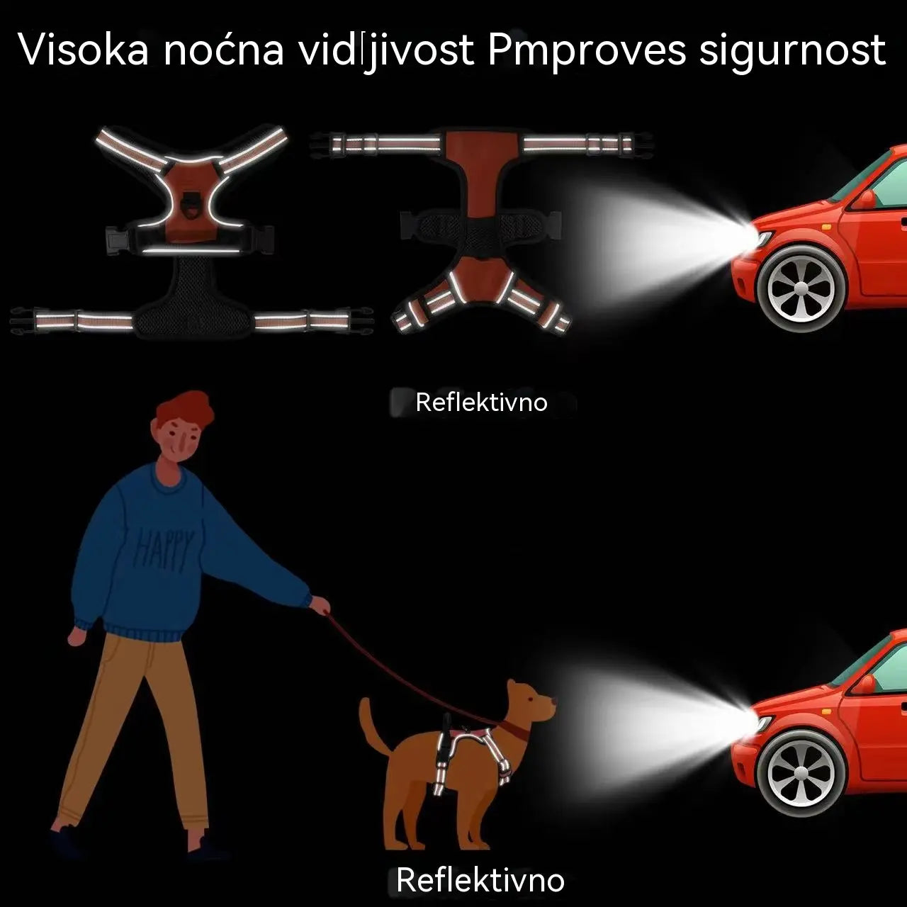 🦮Povodac protiv povlačenja za pse