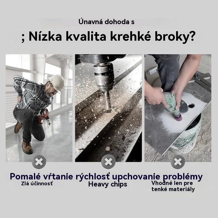 🔥Super výhodná ponuka 2026🔥 Sada vysokovýkonných excentrických vrtákov so štyrmi drážkami