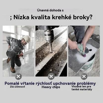 🔥Super výhodná ponuka 2026🔥 Sada vysokovýkonných excentrických vrtákov so štyrmi drážkami