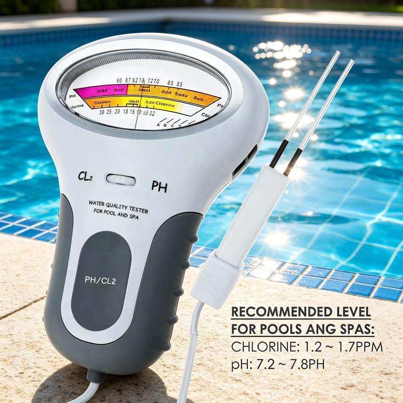 🔬💧 Medidor de pH y cloro residual (Cl2) — ¡50% de descuento! Mide con precisión el pH y el cloro residual de la piscina: sencillo, rápido y fiable. 🔥🏊