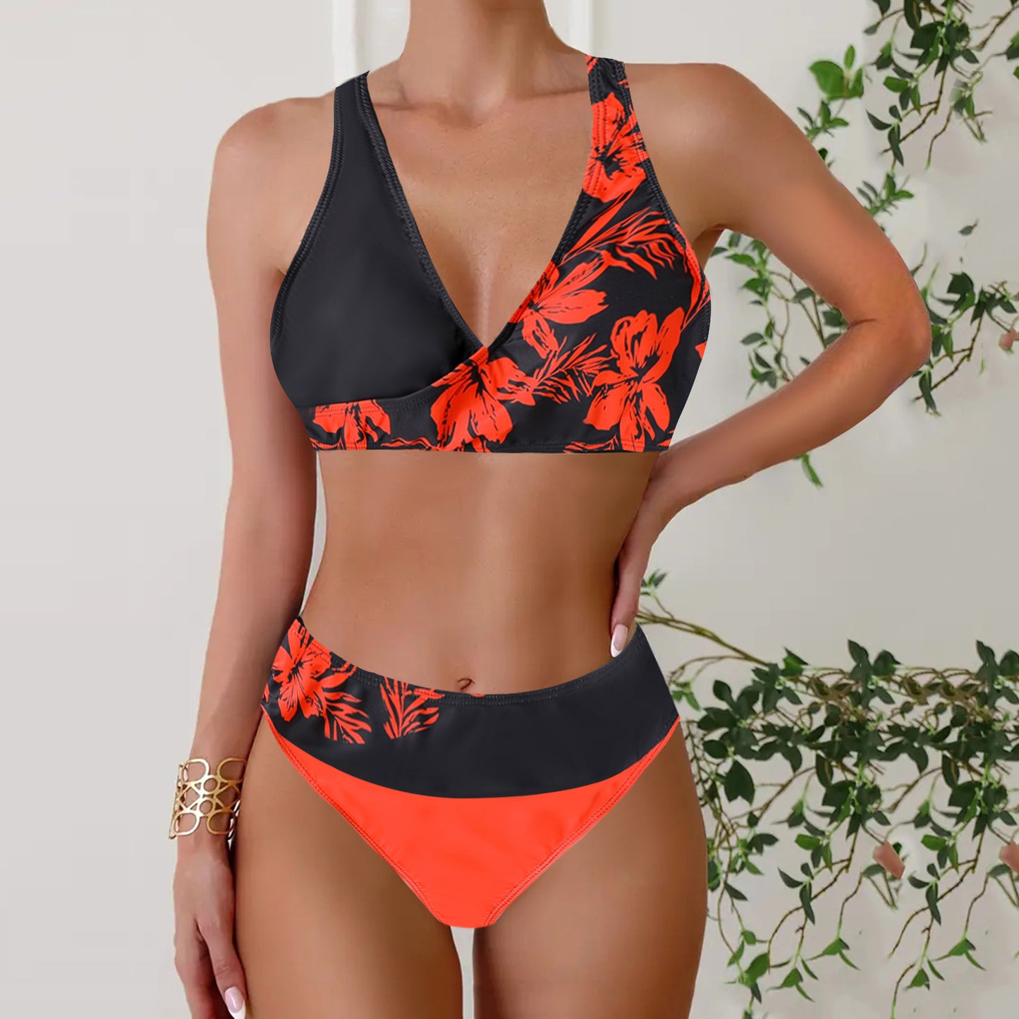 👙【S~5XL】Nowy styl damski dwuczęściowy kostium kąpielowy bikini
