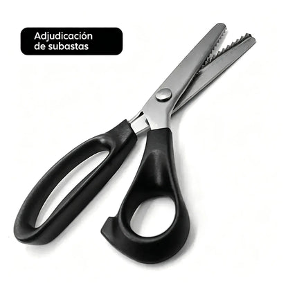 2 kusy🔥✂️ Profesionálne cikcakovacie nožnice – ostré nožnice na látku so zúbkovaným ostrím